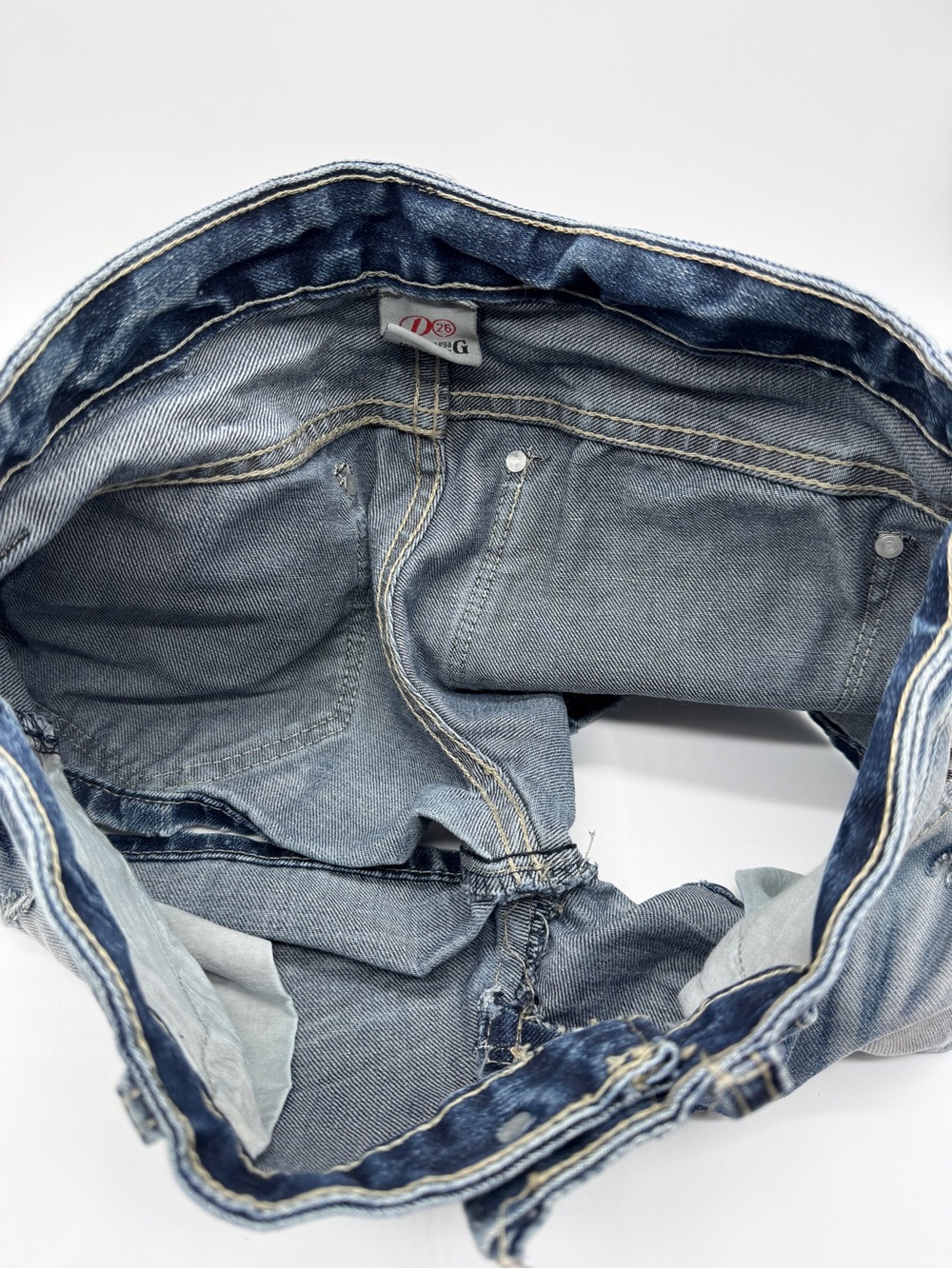 Women’s Blue Washed Denim Shorts Size 26 - Picture 8 of 8